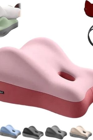 Instantly Perfect Position Pillow, Wedge Pillow for Adult Play, Butt Cushion for Couples Pillows, Low Profile Design, Multi Position Comfort for Bed (Pink)