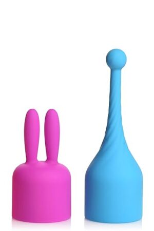 Bang! 10X Premium Silicone Mini Massage Wand with 3 Interchangeable Clitoral Stimulant Attachments for Women & Couples. Silky Smooth Feel, 3 Speeds, 7 Patterns of Vibration. Travel Size.