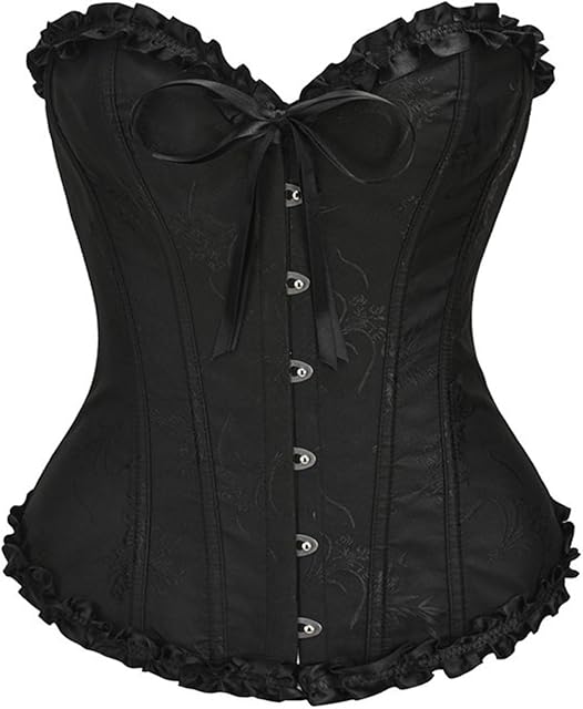 Lace Corset Tops for Women Plus Size Floral Corsets Lingerie Sexy Teen Girls Concert Outfits Y2K Overbust Tops 2025