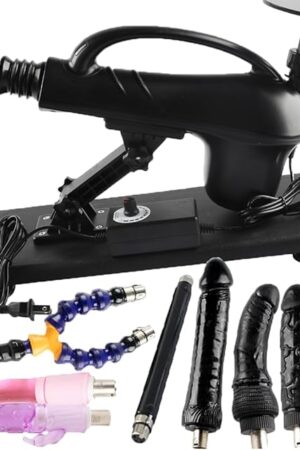 Adult Sex Machine with Fake Dildo for Men and Women, Push in Sex Machine with 3XLR Connector, Fake Dildo, Adult Sex Machine (Set of 8 Sex Toy)