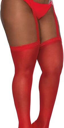 Women's Verona Plus Size Sheer Garter Belt Pantyhose, Small