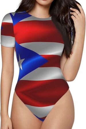 Women's Stretchy Basic Bodysuit Shirt, Versatile and Comfortable