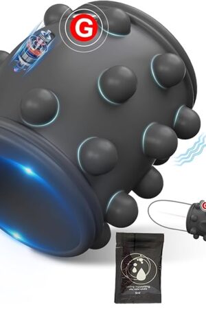 Vibrating Penis Sleeve Cock Ring, Couples Adult Sex Toys for Men Women, Penis Ring Vibrator Penis Extender for G Spot Stimulation, LNIIY Girth Sleeve Male Couple Sex Toy for Men Erection Sex