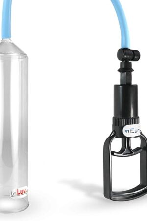 LeLuv Vacuum Pump Easyop Tgrip 2.25 Inch x 9 Inch Cylinder Uncoated Silicone Hose Basic Male Enhancement
