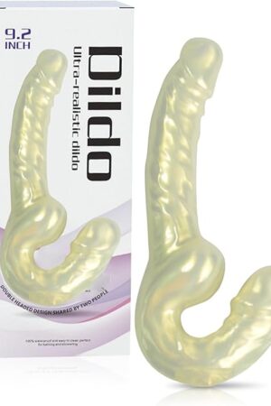 7.21in Realistic Dildo, Huge Thick Dildos with Strong Suction Cup for Hands-Free Play, Flexible Lifelike Penis for G Spot Anal Stimulation, Adult Sex Toys for Women Men Couple (Gold)