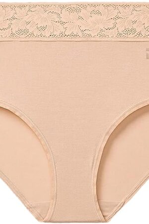 Women's Second Skin High Rise Briefs  Soft, Stretchy, Breathable, Full Coverage High-Waisted Underwear