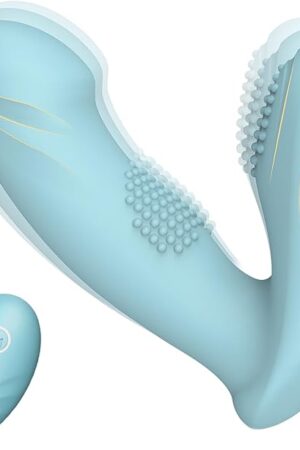 Adult Sex Toys for Women, Tokhub Wearable Butterfly Vibrators with 12 Vibrating Modes, G Spot Vibrator & Anal Sex Toy Prostate Massager, Remote Control Clitoral Vibrator for Women Couple -Blue