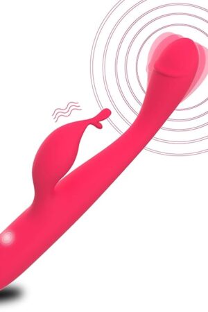 G-spot Rabbit Vibrator, High Frequency Finger Clitoris Vaginal Nipple Stimulator Massager with 10 Intense Vibration Modes