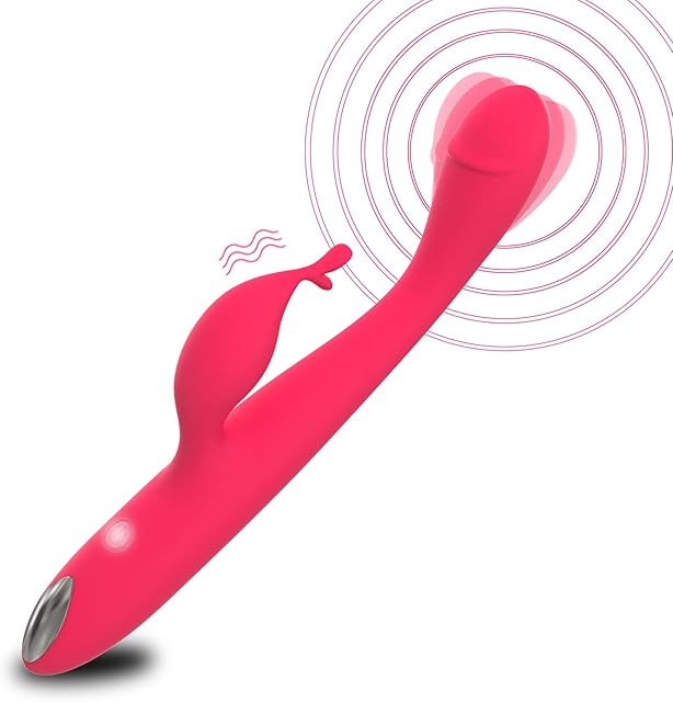 G-spot Rabbit Vibrator, High Frequency Finger Clitoris Vaginal Nipple Stimulator Massager with 10 Intense Vibration Modes