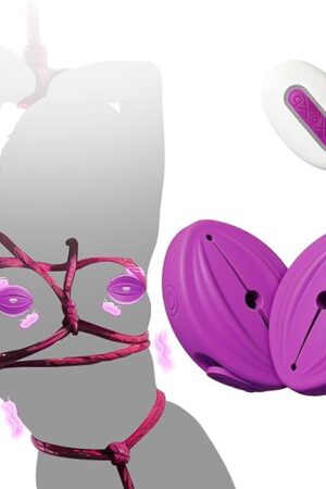 BDSM Toys Vibrating Nipple Clamps, Sex Toy Pleasure Women Nipple Toys for Couples, Adult Sex Toys & Games, Remote Control Lightweight Wearable Vibrator with 10 Modes