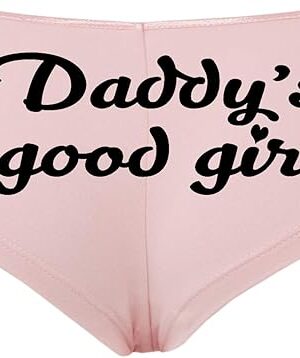 Daddys Good Girl Cute Sexy Pink Boyshort Panties DDLG BDSM CGLG