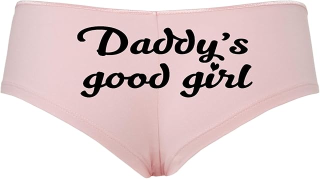 Daddys Good Girl Cute Sexy Pink Boyshort Panties DDLG BDSM CGLG