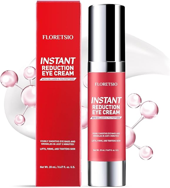 Instant Eye & Face Lift Cream: Rapid Under Eye Bags,Wrinkles, Dark Circles, Puffiness Remover for Women and Men in 60 Seconds - Temporary Firming & Tightening Treatment - Wrinkle Filler 067oz