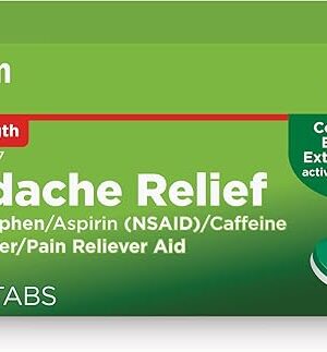 Amazon Basic Care Headache Relief Geltabs, 80 Count