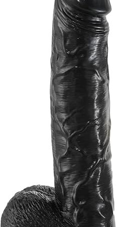 1555 inch Big Realistic Dildo XXXL Huge Size, with Strong Suction Cup for Hands-Free Play, for G-Spot Dildos Anal Sex Toys for Men Women and Couple,Massive Monster Dildo with Balls,Black