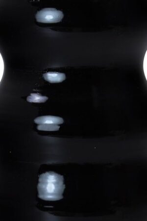 3D Printed Dildo LeLuv Replica Cock and Balls 8 inch Length 1.5 inch Girth Thick Liquorice Black