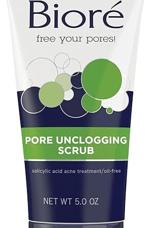 Bior? Pore Unclogging Scrub, Removes Excess Dirt and Oils, Face Scrub, with Salicylic Acid, Oil Free, (HSA/FSA Approved), 5 Ounces