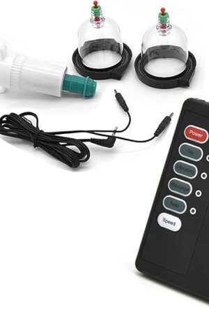 Electroshock Nipple Sucker Breast Suction Cunnilingus Erotic Vacuum Pump Breast Pump Breast Enlargement Device Nipple Stimulator Bondage BDSM Sex Toys for Women Men and Couples