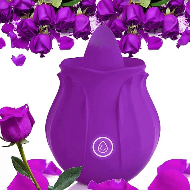 2024 Clitoralis Stimulator for Women Licking Sucking Toy for Woman Rose Shape Toys for Woman Pleasure Couples Gifts Adult Tools Purple DB1145