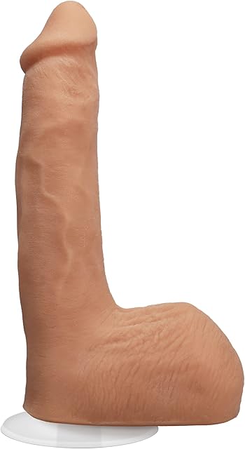 Doc Johnson Signature Series - Seth Gamble - 8 Inch Realistic ULTRASKYN Dildo with Removable Vac-U-Lock Suction Cup - F-Machine & Harness Compatible - for Adults Only, Vanilla