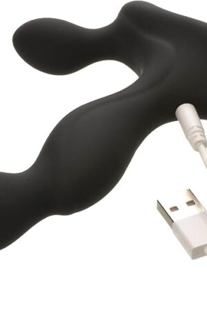 Adam & Eve Adam?s Vibrating Triple Probe, Prostate Massager for Men, 10 Powerful Vibration Modes, Ergonomic P Spot Stimulator, Perineum & Taint Vibrator, Waterproof, Rechargeable, Silicone Adult Toy