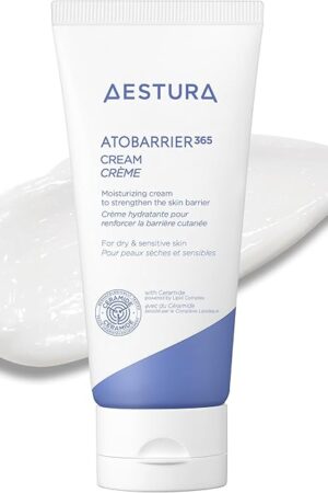 AESTURA ATOBARRIER365 Cream with Ceramides, Korean Face Moisturizer for Barrier Repair | 120H lasting Hydration, Ceramide Capsules, Dry & Sensitive Skin, Non-comedogenic, 80 mL / 270 floz