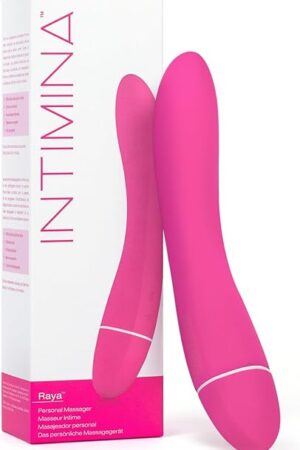 INTIMINA Raya Quiet Vibrating Massager for Complete Discretion, Womens Vibrating Wand, Hand Held Massager for Muscles Designed for Women, Body Massager for Women, Adult Toys for Women, Wand Massager