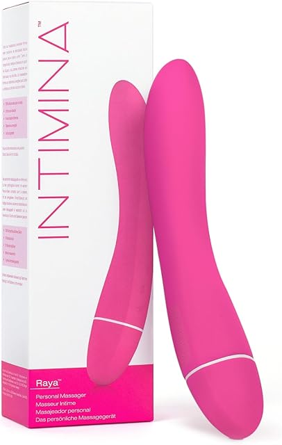 INTIMINA Raya Quiet Vibrating Massager for Complete Discretion, Womens Vibrating Wand, Hand Held Massager for Muscles Designed for Women, Body Massager for Women, Adult Toys for Women, Wand Massager