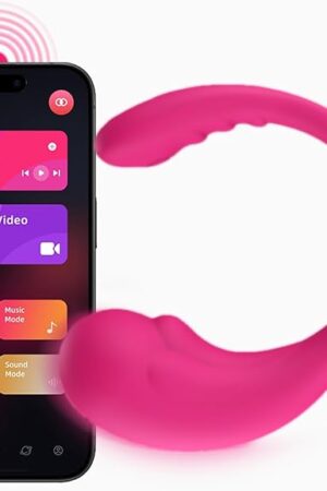 AI Interactive G-spot Vibrator for Couples, App-Controlled Wearable Sex Toys for Women with Bluetooth for Long Distance & Remote Control, Whisper-Quiet, USB Rechargeable