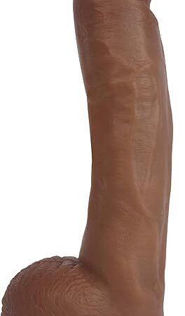 Jock Dark Bareskin Dildo with Balls - 9 Inch