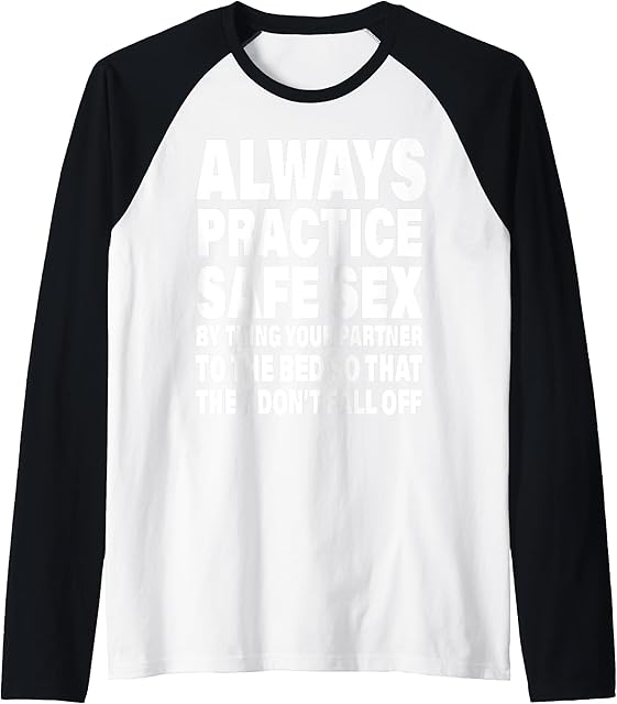 BDSM Innuendo Bondage Kinky Submissive Fetish Humor Raglan Baseball Tee