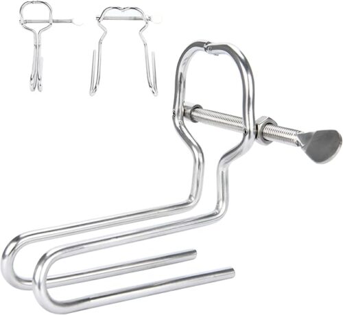 1'' to 6''Adjustable Anal/Vaginal Expander, Smooth Stainless Steel Butt Plug with Flexible Size Expansion, Easily-Operated Screw Type Stimulating Devices for BDSM or Anal Training LGBTQ+ Friendly