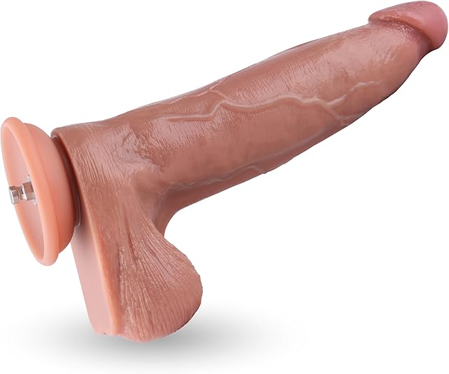 Hismith 89" Dual-Density Silicone Dildo, 7? Insertable Realistic Penis with KlicLok System, Anal Plug for Men and Women, Hands-Free Play Soft Sex Toy - M Size Pudi, Beginner Series