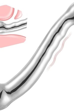 Double Ended Dildo Sex Toys, Metal Dildo, G-spot Massage Dildo, Stainless Steel Prostate Massage, Anal Wand for Adult Sex Game