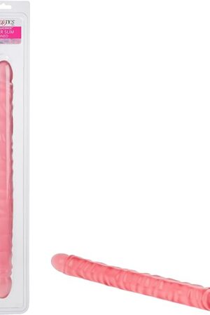 CalExotics Slim Jim Duo Super Slim Double Dong, Veined, 175"