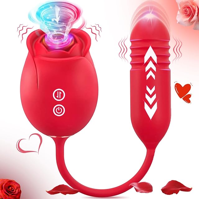 2025 New Roses Shape Sucker for Women Toy Quiet 10 Speed Adult Toys Waterproof Automatic Electric Adult Toys Machine Pleasure Gift Q1705