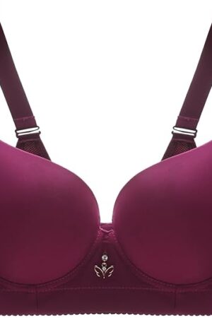 Women's Push Up Bra Wireless Smoothing Deep Cup T-Shirt Seamless Padded Cups up to E