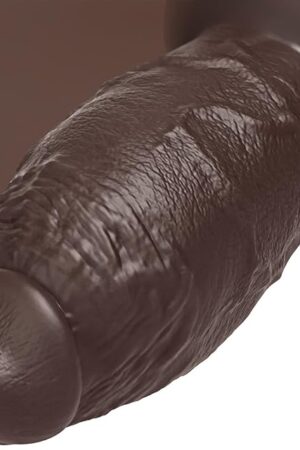 3.65 Inch Diameter Huge Thick Black Dildo, 7.5 Inch Huge Silicone Girthy Dildo No Balls Anal Plug for Deeper Anal Stretcher, Realistic Massive Fat Dildos Adult Sex Toy for Advanced Men Couple Women