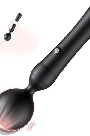 Wand Vibrator Sex Toy Massager- Waterproof Vibrator Women Sex Toys for Clitoral Nipple Vibrators,Handheld Magic Cordless Massager,Rechargeable Quiet Powerful Adult Sex Toys & Games for Couple Pleasure