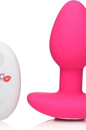 Gossip 10X Pop Rocker Anal Plug Vibrator with Remote Control Premium Silicone Vibrating Butt Plug Anal Sex Toy for Men, Women and Adult Couples Pink, Battery for Remote Included