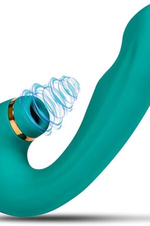 Vibrator Sex Toy for Women 3 in 1 Vibrators with 10 Vibrating, 5 Flapping, 5 Sucking Modes Adult Toys Dildo G Spot Vibrator, USB Rechargeable Rabbit Vibrators Female Sex Toys, Green