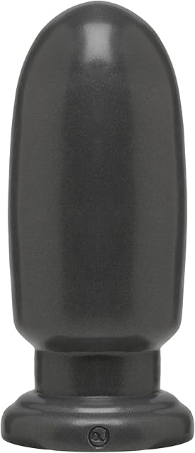 Doc Johnson American Bombshell - Shell Shock (Large) - Vac-U-Lock Compatible Dildo/Butt Plug - for Adults Only, Gunmetal Grey