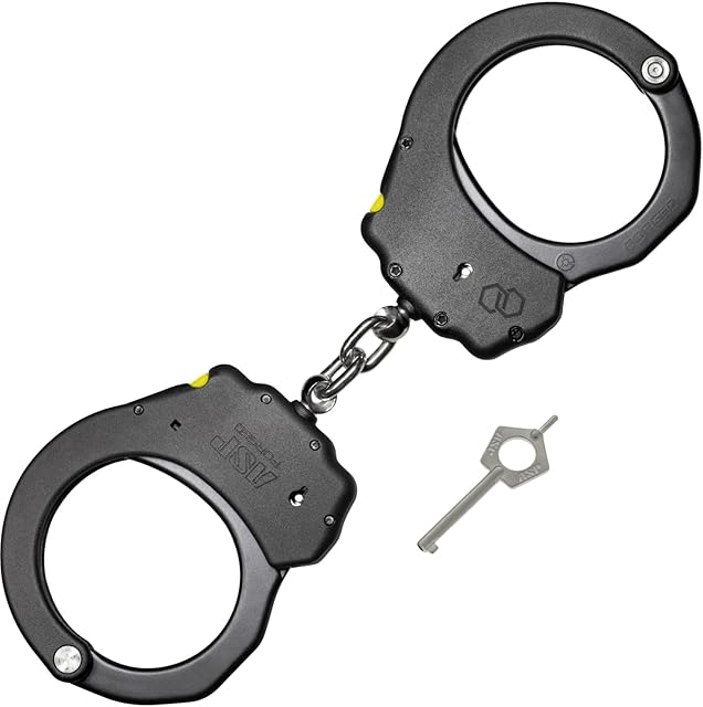 ASP Ultra Double-Locking Chain Handcuffs, Forged Aluminum Handcuffs, Professional Cuffs for Tactical Gear