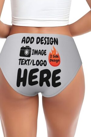 Custom Panties for women Custom Sexy Funny Underwear Personalized Briefs with Photo Personalized Gift for Birthday