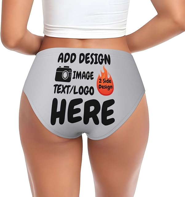 Custom Panties for women Custom Sexy Funny Underwear Personalized Briefs with Photo Personalized Gift for Birthday
