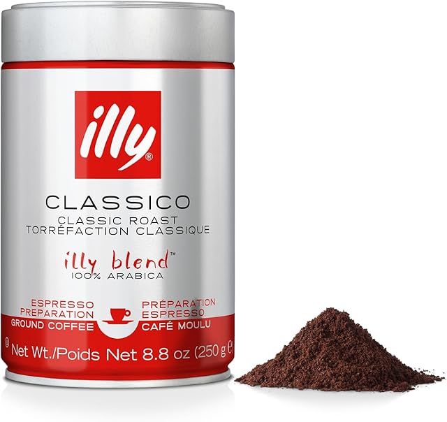 Illy Caffe, Coffee Espresso Medium Roast Ground, 88 Ounce
