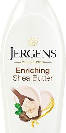 Jergens Shea Butter Hand and Body Lotion, Deep Conditioning Moisturizer, 3X More Radiant Skin, with Pure Shea Butter, Dermatologist Tested, 265 Oz