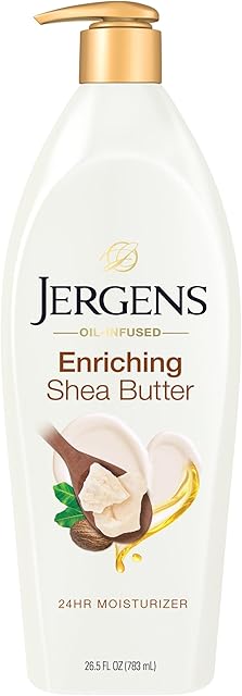 Jergens Shea Butter Hand and Body Lotion, Deep Conditioning Moisturizer, 3X More Radiant Skin, with Pure Shea Butter, Dermatologist Tested, 265 Oz