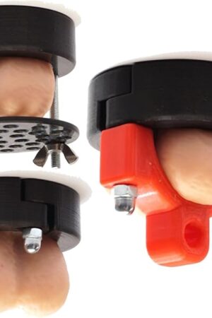 CBT BDSM German Clamp Ranger Clamp Ring Harness Crusher Set Erection Cage Testicle Crusher Scrotum Nova Lux Euro Ranger CBT Black