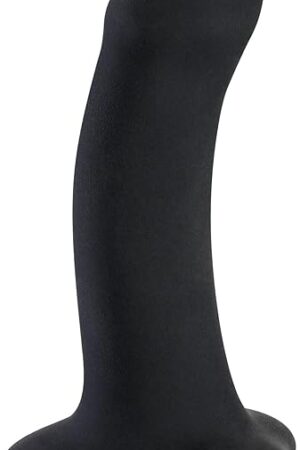 Fun Factory Adult Toys | 'Amor' Suction Cup Dildo & Strap On Adult Sex Toy | Dildo for Women, Men, and Couples (Amor Black)